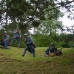 La section Poilus (aux 4 cheminées près de Douaumont) dans le cadre des 4 jours de Verdun (juin 2012)