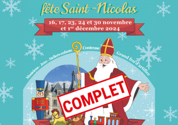 Saint Nicolas au château de Thillombois affiche complet pour toutes les dates.