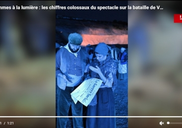 Les chiffres colossaux du spectacle sur la bataille de Verdun – En vidéo (1min21)